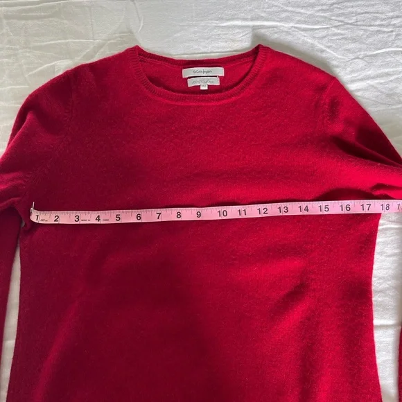 Red cashmere sweater - Picture 4 of 10
